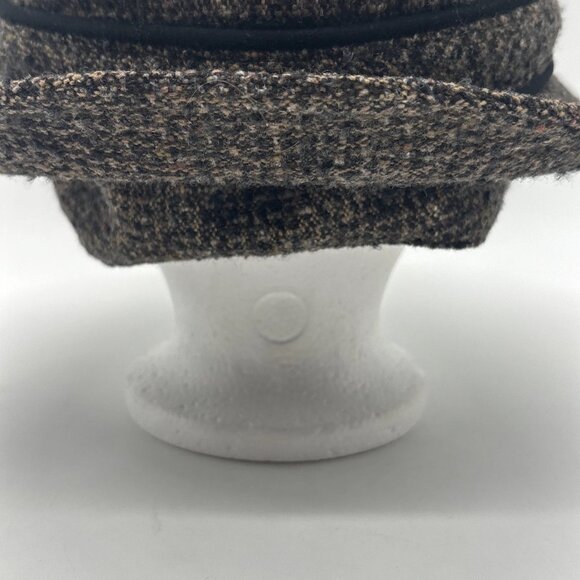 Tilley Winter Hat Tilley Endurables Wool Size 7 1/2 Tweed Brown Ear Flaps - Picture 7 of 8